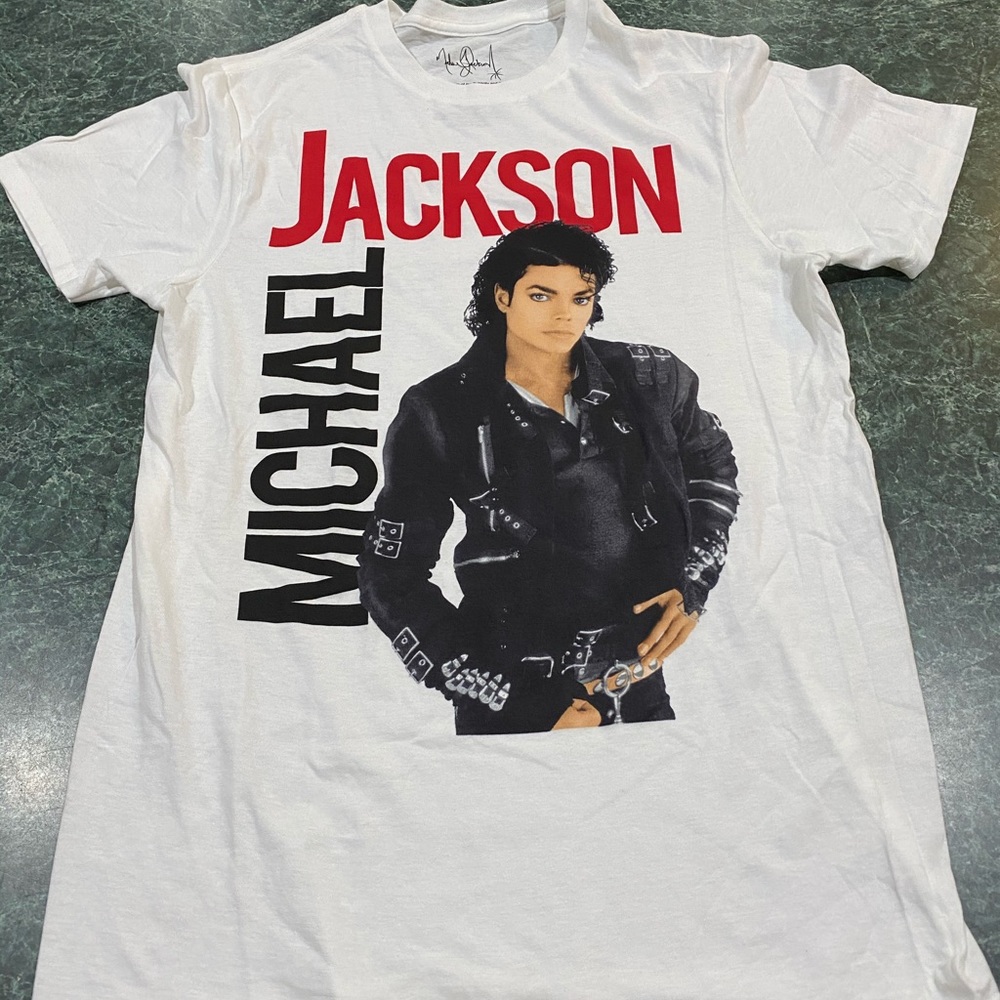 Michael Jackson BAD Album Cover Tee Adult Sz Small